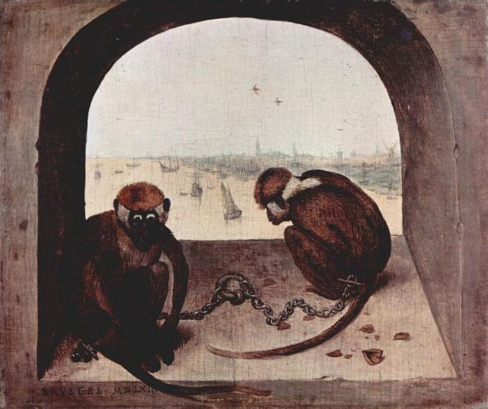 Pieter Bruegel the Elder Zwei Affen oil painting image